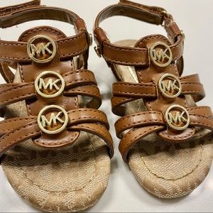 MK Toddler Leather Sandals